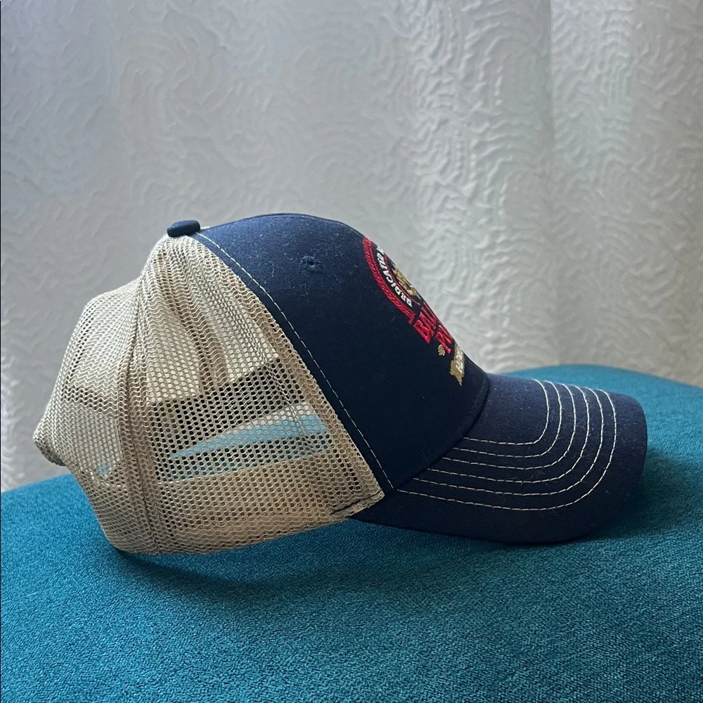 Navy and Cream Cap
